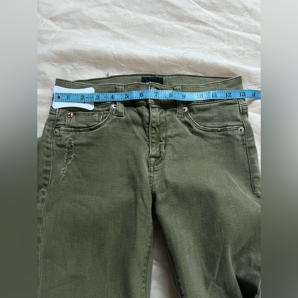 Olive Distressed Women Jeans​ - Picture 6 of 7